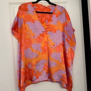 Colorful Silk Top
